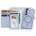 Dux Ducis Lawa Leather Case for Samsung Galaxy S25 with Detachable Magnetic Wallet - Blue - Cell phone cases