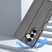 Dux Ducis Lawa Leather Case for Samsung Galaxy S25 with Detachable Magnetic Wallet - Gray - Cell phone cases