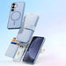 Dux Ducis Lawa Leather Case for Samsung Galaxy S25 with Detachable Magnetic Wallet - Blue - Cell phone cases
