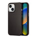 Dux Ducis Naples Case for iPhone 14 Leather Cover (MagSafe Compatible) Dark Brown - Cell phone cases