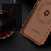 Dux Ducis Naples case for iPhone 14 Pro magnetic leather case MagSafe brown - Cell phone cases and covers<<<HurtelXML