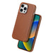 Dux Ducis Naples case iPhone 14 Pro Max magnetic leather MagSafe cover brown - Cell phone cases and covers<<<HurtelXML