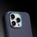 Dux Ducis Naples case iPhone 14 Pro Max magnetic leather case MagSafe blue - Cell phone cases and covers<<<HurtelXML