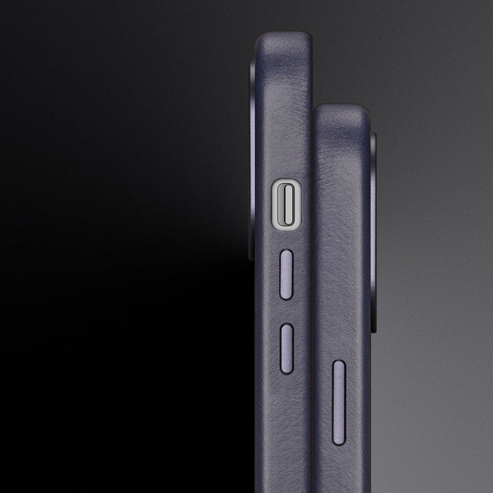 Dux Ducis Naples case iPhone 14 Pro Max magnetic leather case MagSafe blue - Cell phone cases and covers<<<HurtelXML