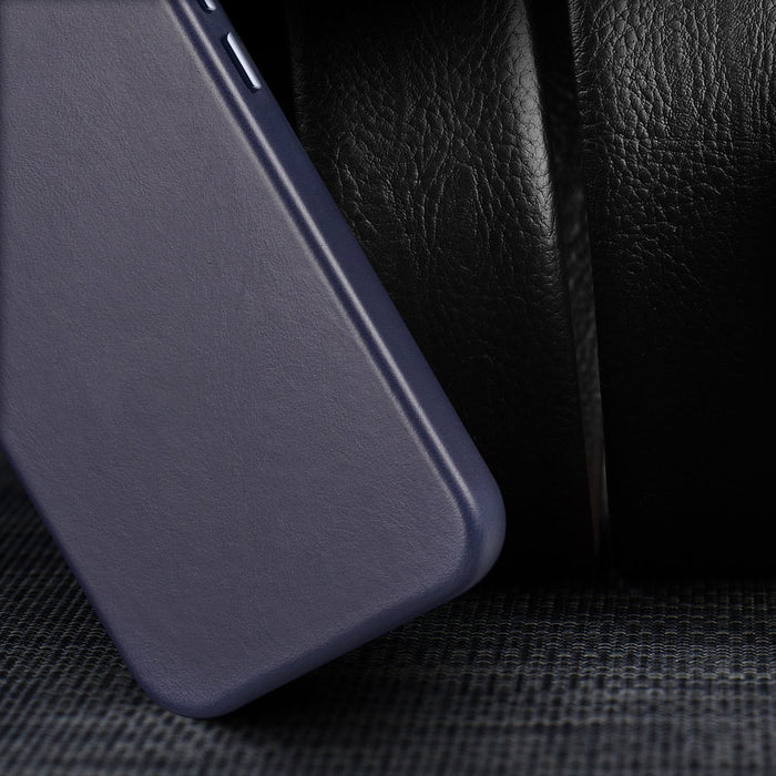 Dux Ducis Naples case iPhone 14 Pro Max magnetic leather case MagSafe blue - Cell phone cases and covers<<<HurtelXML