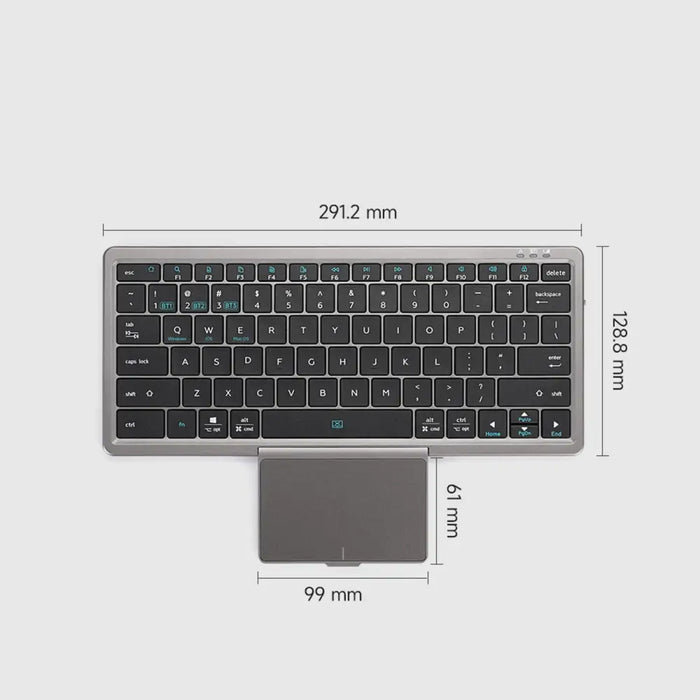Dux Ducis OK Series wireless Bluetooth keyboard with touchpad - black - Other cell phone equipment<<<HurtelXML