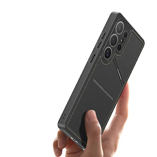 Dux Ducis Rafi II Case for Samsung Galaxy S25 Ultra with Stand and Wallet - Black - Cell phone cases