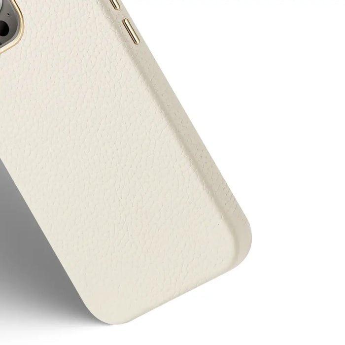 Dux Ducis Roma leather case for iPhone 13 Pro Max elegant genuine leather case white - Cell phone cases