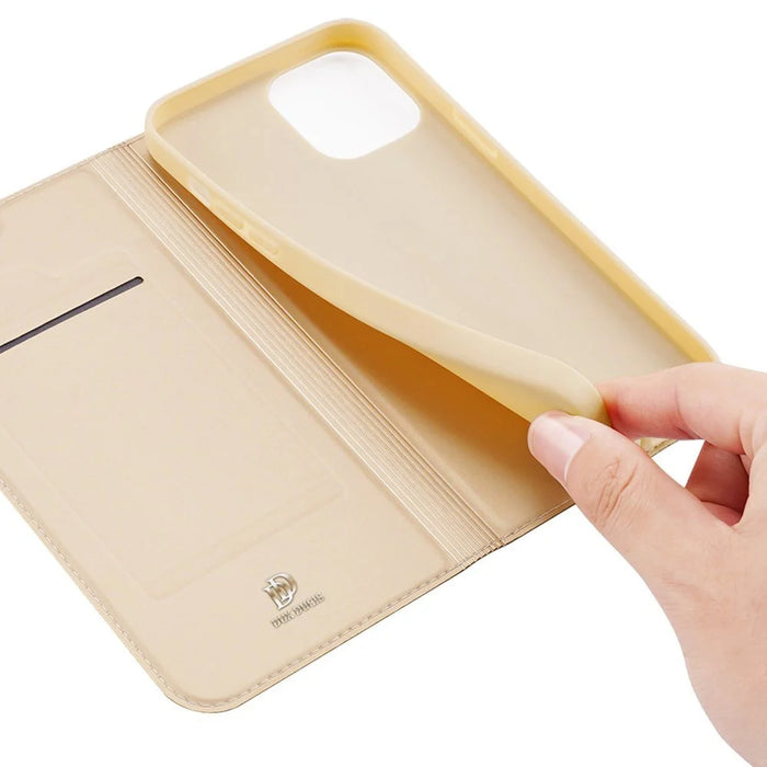 Dux Ducis Skin Pro Bookcase type case for iPhone 13 golden - Cell phone cases and covers<<<HurtelXML