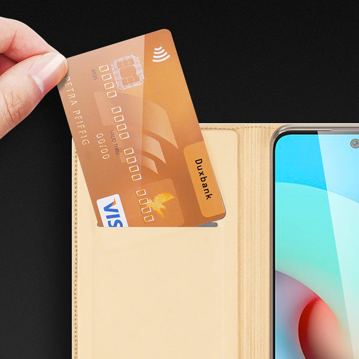 Dux Ducis Skin Pro Bookcase type case for Xiaomi Redmi 10 golden - Cell phone cases and covers<<<HurtelXML