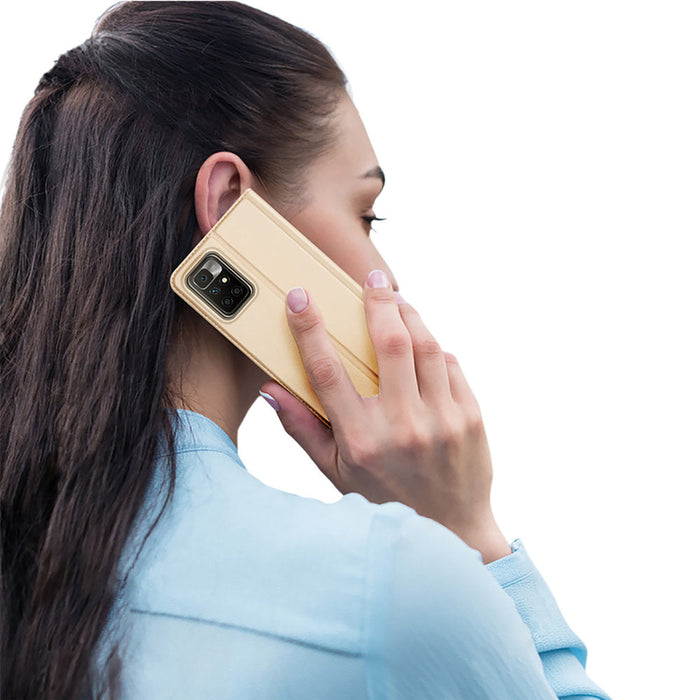 Dux Ducis Skin Pro Bookcase type case for Xiaomi Redmi 10 golden - Cell phone cases and covers<<<HurtelXML