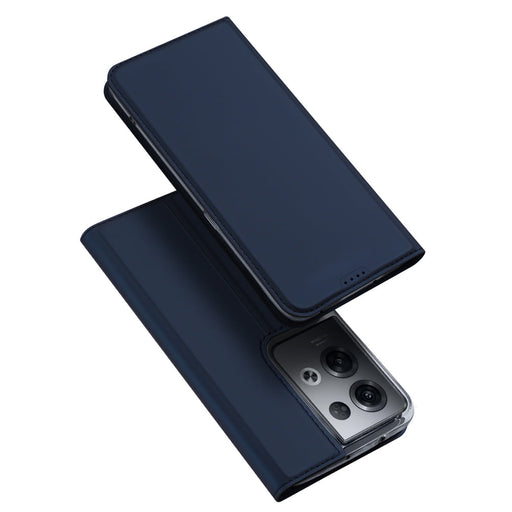 Dux Ducis Skin Pro case for Oppo Reno 8 Pro flip cover card wallet stand blue - Cell phone cases and covers<<<HurtelXML