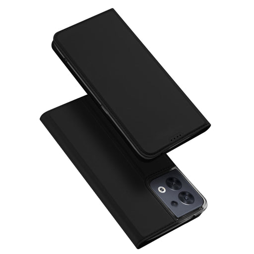 Dux Ducis Skin Pro case for Oppo Reno 8 flip cover card wallet stand black - Cell phone cases and covers<<<HurtelXML