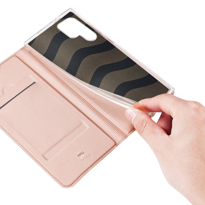 Dux Ducis Skin Pro case for Samsung S24 Ultra with flap - pink - Cell phone cases and covers<<<HurtelXML