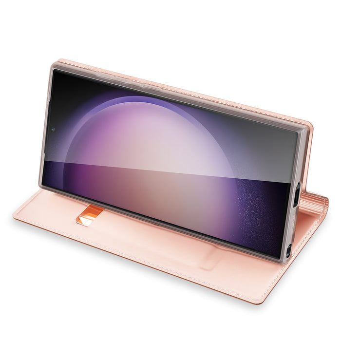 Dux Ducis Skin Pro case for Samsung S24 Ultra with flap - pink - Cell phone cases and covers<<<HurtelXML