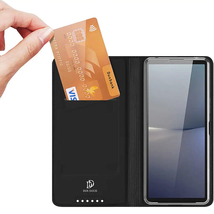 Dux Ducis Skin Pro case for Sony Xperia 10 VI with flap and card slot - black - Cell phone cases and covers<<<HurtelXML