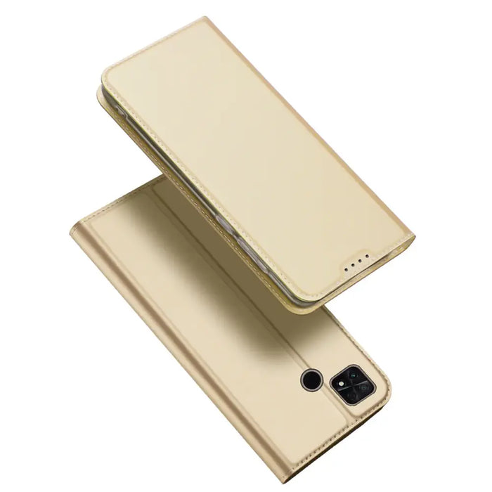 Dux Ducis Skin Pro Case for Xiaomi Poco C40 Flip Card Wallet Stand Gold - Cell phone cases and covers<<<HurtelXML