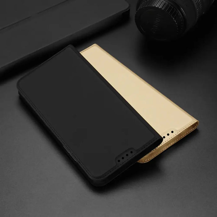 Dux Ducis Skin Pro Case for Xiaomi Poco C40 Flip Card Wallet Stand Gold - Cell phone cases and covers<<<HurtelXML