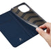 Dux Ducis Skin Pro Case For Xiaomi Redmi 11A / Poco C55 / Redmi 12C Cover Flip Card Wallet Stand Blue - Cell phone