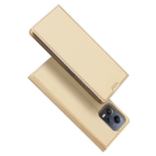 Dux Ducis Skin Pro Case For Xiaomi Redmi Note 12 5G / Poco X5 5G Flip Cover Card Wallet Stand Gold - Cell phone cases