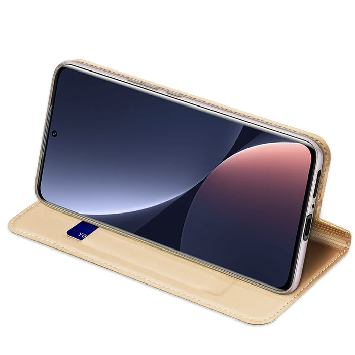 Dux Ducis Skin Pro Case Xiaomi 13 Pro Flip Card Wallet Gold Stand - Cell phone cases and covers<<<HurtelXML