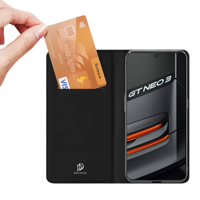 Dux Ducis Skin Pro Holster Case Cover with Flap Realme GT Neo 3 black - Cell phone cases and covers<<<HurtelXML