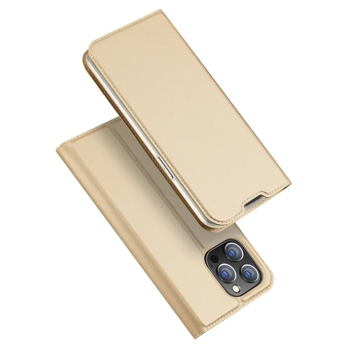 Dux Ducis Skin Pro Holster Flip Cover for iPhone 14 Pro Max gold - Cell phone cases and covers<<<HurtelXML