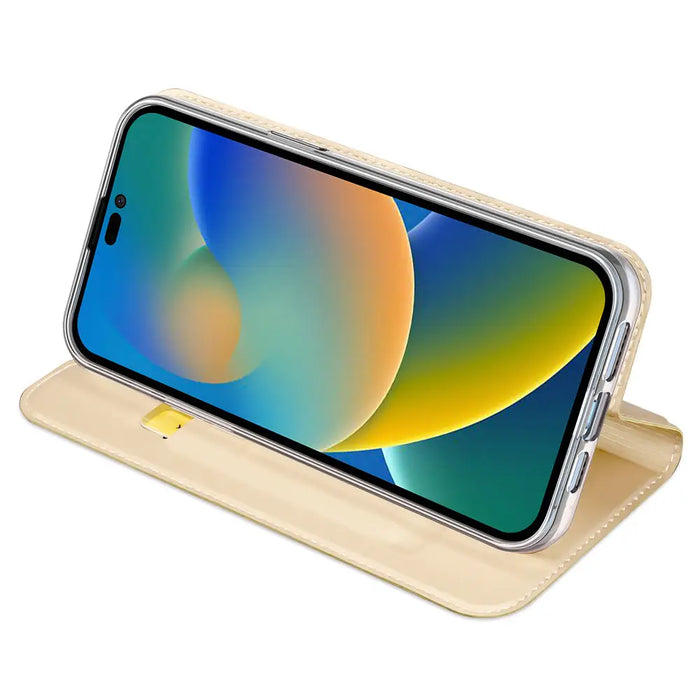 Dux Ducis Skin Pro Holster Flip Cover for iPhone 14 Pro Max gold - Cell phone cases and covers<<<HurtelXML