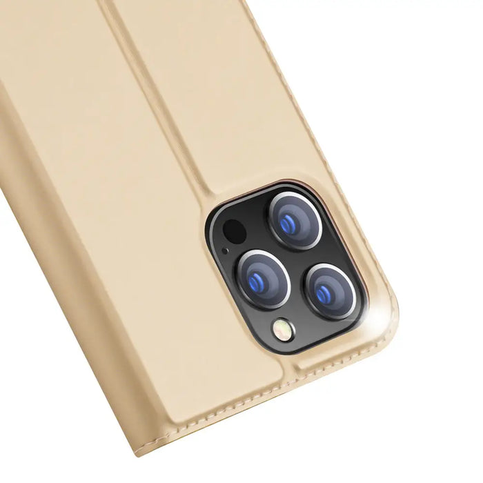 Dux Ducis Skin Pro Holster Flip Cover for iPhone 14 Pro Max gold - Cell phone cases and covers<<<HurtelXML