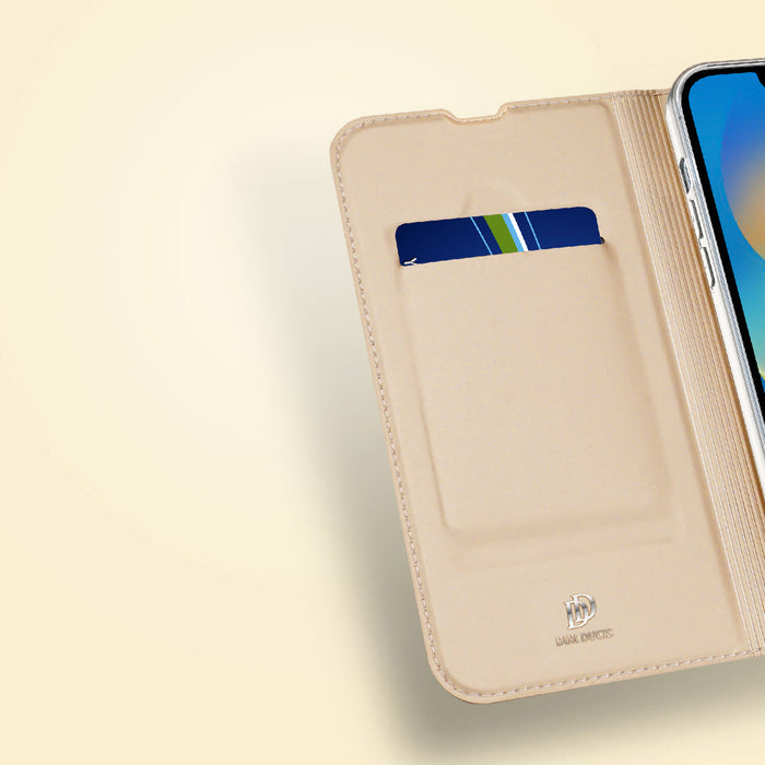 Dux Ducis Skin Pro Holster Flip Cover for iPhone 14 Plus gold - Cell phone cases and covers<<<HurtelXML