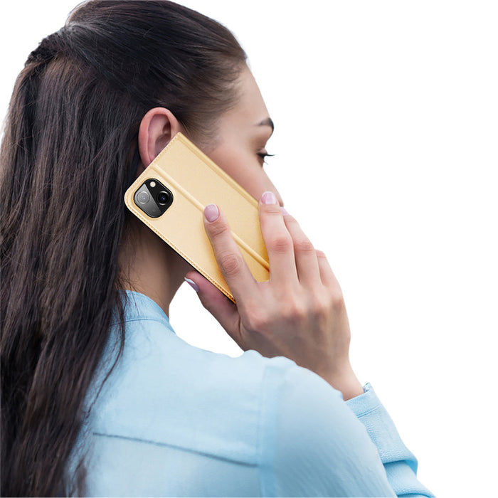 Dux Ducis Skin Pro Holster Flip Cover for iPhone 14 Plus gold - Cell phone cases and covers<<<HurtelXML