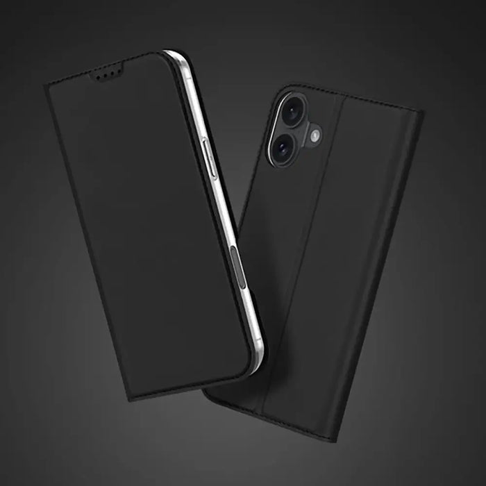 Dux Ducis Skin Pro iPhone 16 Case with Flip and Card Slot - Black - Cell phone cases and covers<<<HurtelXML