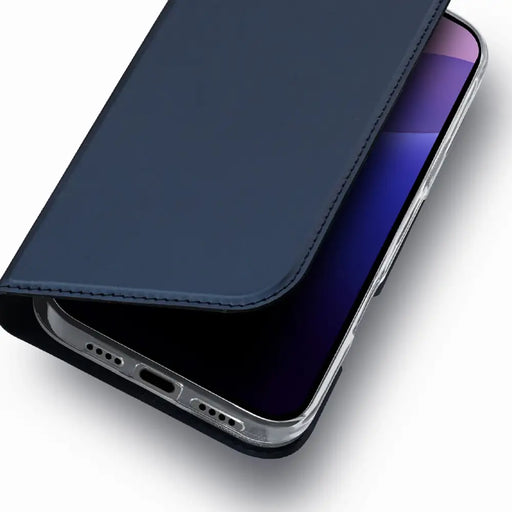 Dux Ducis Skin Pro iPhone 16 Pro Case with Flip and Card Slot - Blue - Cell phone cases and covers<<<HurtelXML