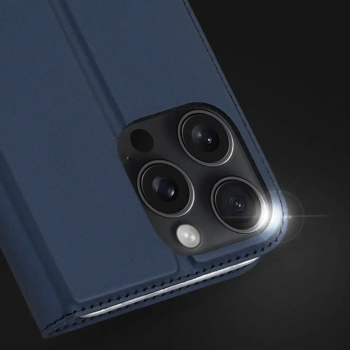 Dux Ducis Skin Pro iPhone 16 Pro Max Case with Flip and Card Slot - Blue - Cell phone cases and covers<<<HurtelXML