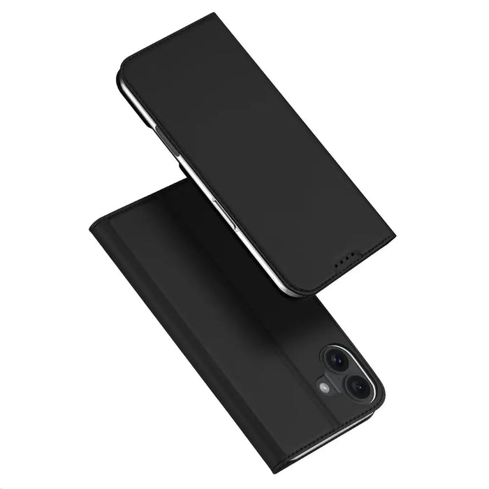 Dux Ducis Skin Pro iPhone 16 Plus Case with Flip and Card Slot - Black - Cell phone cases and covers<<<HurtelXML