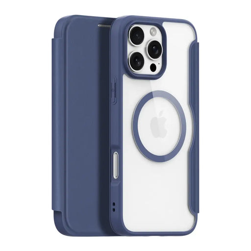 Dux Ducis Skin X Pro Case for iPhone 16 Pro Max with MagSafe and Flip - Blue - Cell phone cases and covers<<<HurtelXML