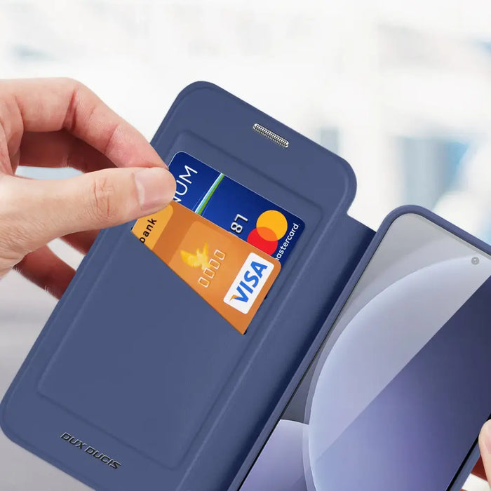 Dux Ducis Skin X Pro case for Samsung Galaxy S25 with MagSafe and wallet - blue - Cell phone cases