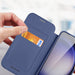 Dux Ducis Skin X Pro case for Samsung S24+ with magnetic ring and flap - blue - Cell phone cases and covers<<<HurtelXML