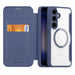 Dux Ducis Skin X Pro case for Samsung S24 with magnetic ring and flap - blue - Cell phone cases and covers<<<HurtelXML