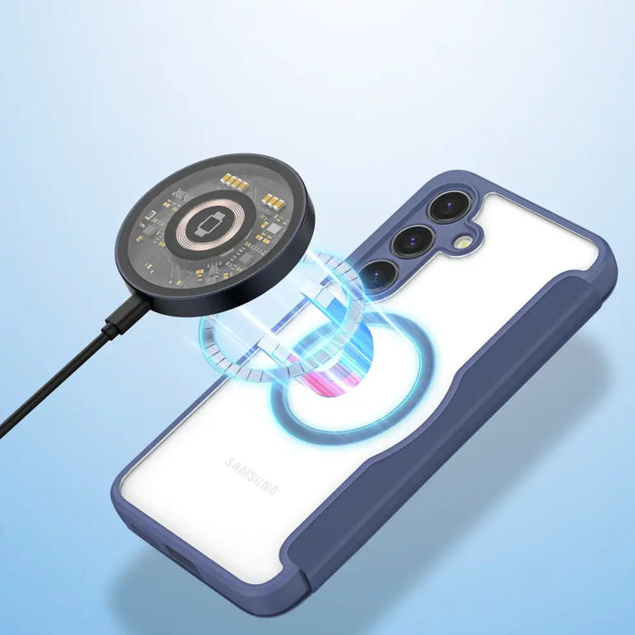 Dux Ducis Skin X Pro case for Samsung S24 with magnetic ring and flap - blue - Cell phone cases and covers<<<HurtelXML