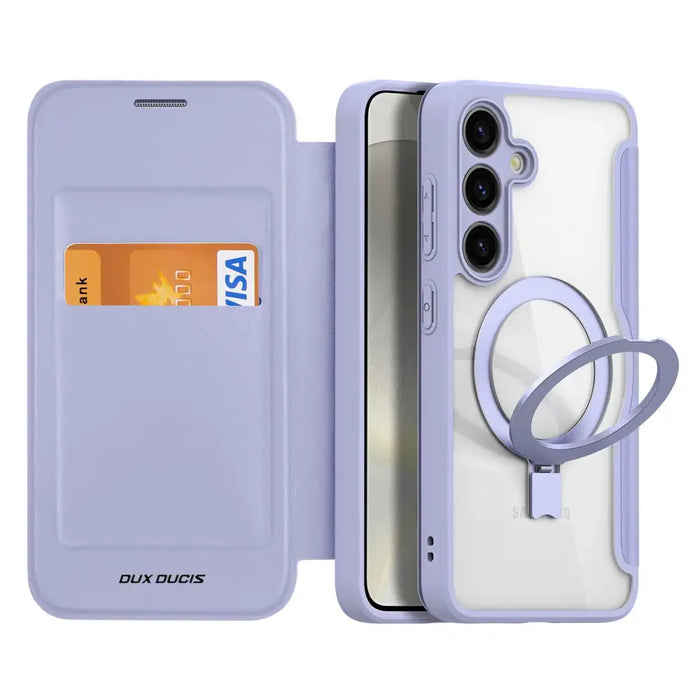 Dux Ducis Skin X Pro case with magnetic ring / stand for Samsung S24 - purple - Cell phone cases and covers<<<HurtelXML