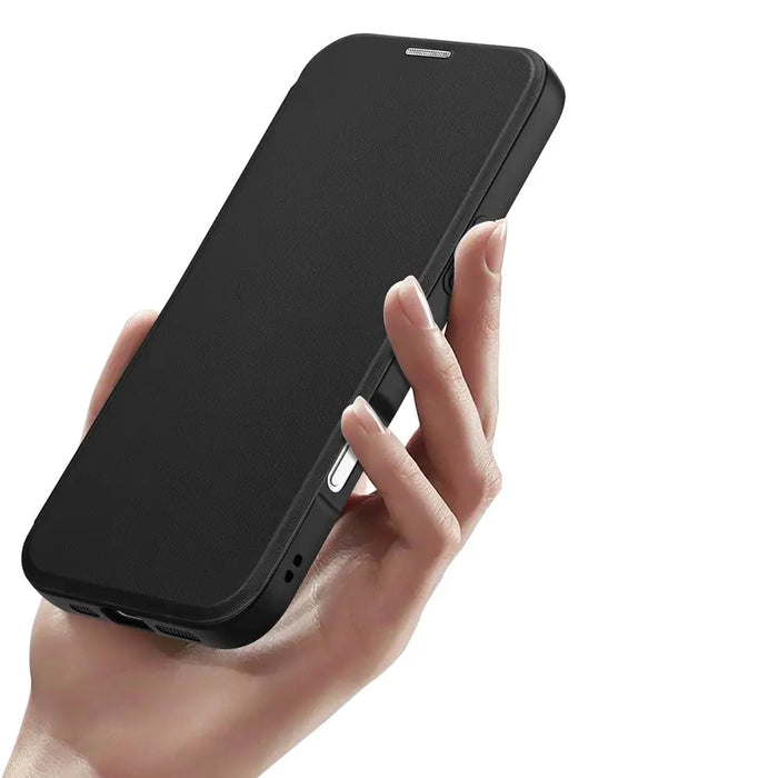Dux Ducis Skin X Pro iPhone 16 Pro Case with MagSafe and Flip Cover - Black - Cell phone cases and covers<<<HurtelXML