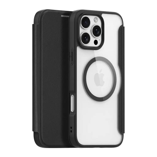 Dux Ducis Skin X Pro iPhone 16 Pro Case with MagSafe and Flip Cover - Black - Cell phone cases and covers<<<HurtelXML
