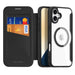 Dux Ducis Skin X Pro iPhone 16 Case with MagSafe and Flip Cover - Black - Cell phone cases and covers<<<HurtelXML