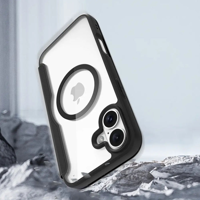 Dux Ducis Skin X Pro iPhone 16 Case with MagSafe and Flip Cover - Black - Cell phone cases and covers<<<HurtelXML