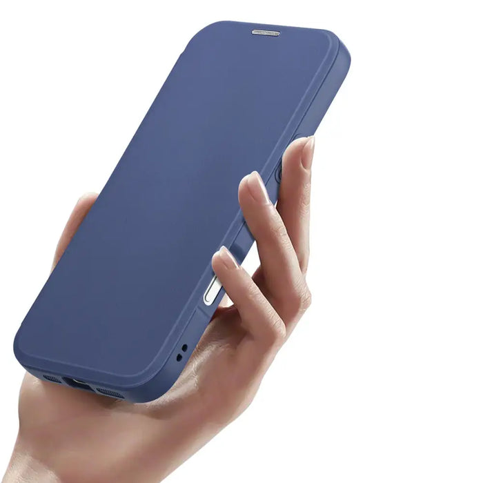 Dux Ducis Skin X Pro iPhone 16 Pro Case with MagSafe and Flip Cover - Blue - Cell phone cases and covers<<<HurtelXML