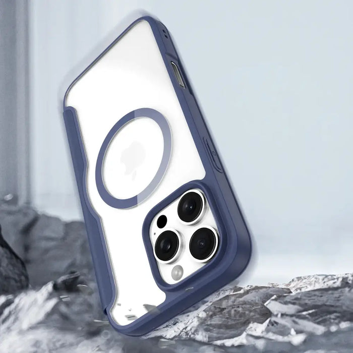 Dux Ducis Skin X Pro iPhone 16 Pro Case with MagSafe and Flip Cover - Blue - Cell phone cases and covers<<<HurtelXML