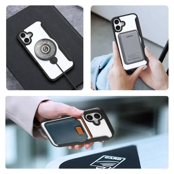 Dux Ducis Skin X Pro iPhone 16 Case with MagSafe Flip and Stand - Black - Cell phone cases and covers<<<HurtelXML