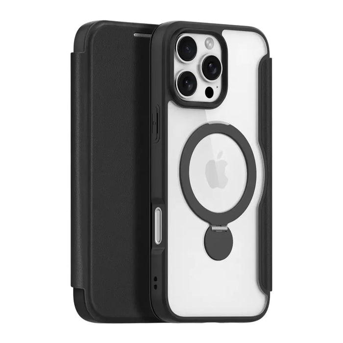 Dux Ducis Skin X Pro iPhone 16 Pro Case with MagSafe Flip and Stand - Black - Cell phone cases and covers<<<HurtelXML
