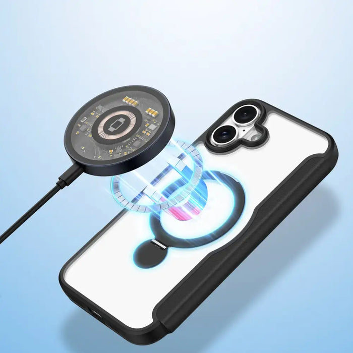 Dux Ducis Skin X Pro iPhone 16 Case with MagSafe Flip and Stand - Black - Cell phone cases and covers<<<HurtelXML